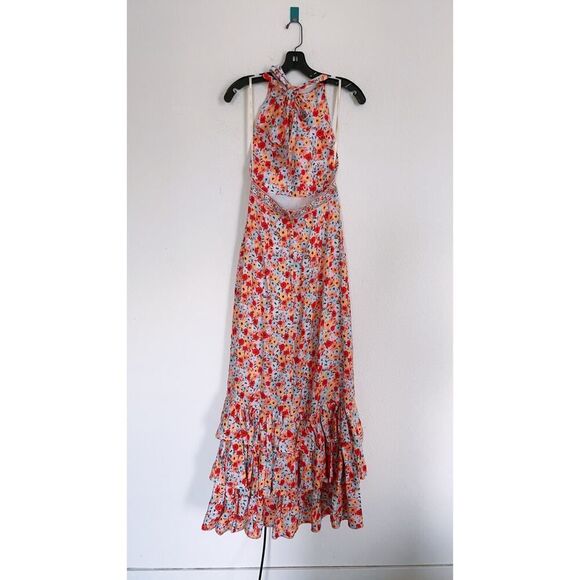 Agua by Agua Bendita Magnolia La Fania Atardecer Maxi Dress XS - Picture 10 of 13